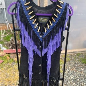 Fringe Suede Leather Vest